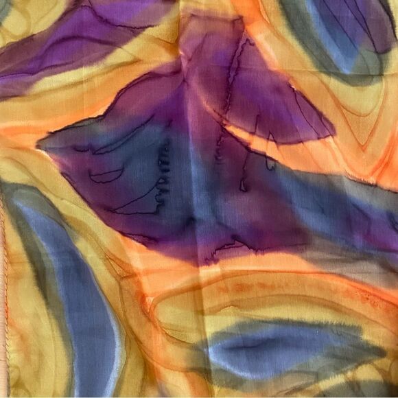 Silk Scarf Lot 3 Three Scarves Vintage - Picture 3 of 11